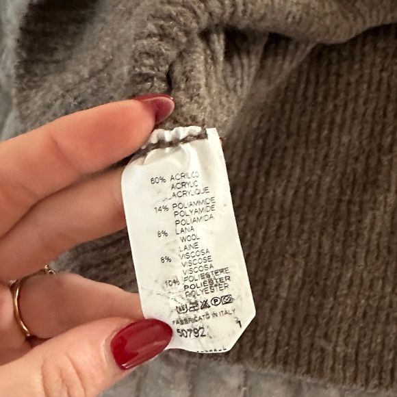 Things I Like Things I love Taupe Button-Up Cardigan - Picture 3 of 3